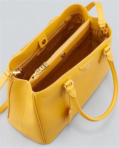 Prada yellow handbag